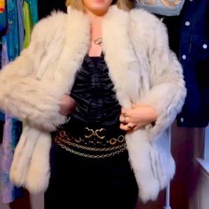Vintage Saga Furs Saga Fox Fur Coat Glamour Boho Bohemian Hippie Jacket Coat